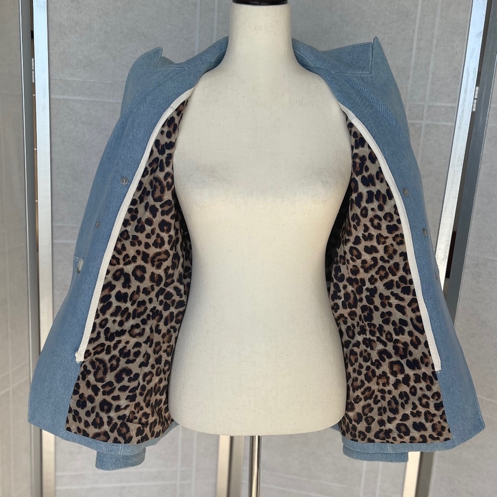 Veronica Beard Denim Miller Dickey Jacket sz 8 - Picture 7 of 13